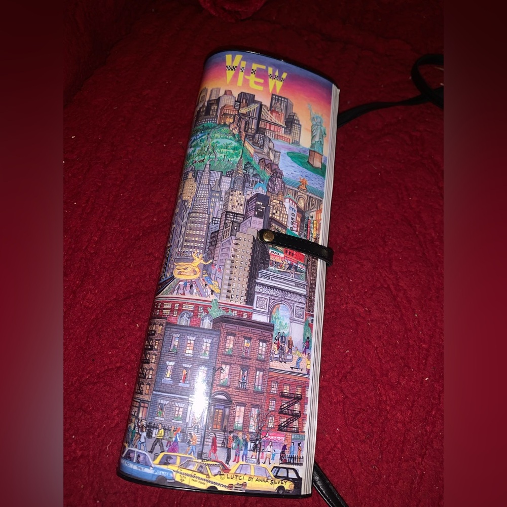 New York City NYC Lutci by Anna Silvey baguette purse strap - twin towers,View
